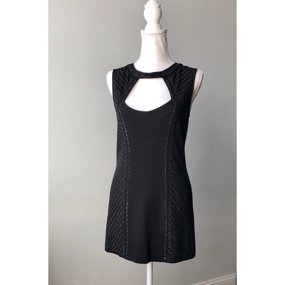 Cache Stretch Little Black Dress - Small